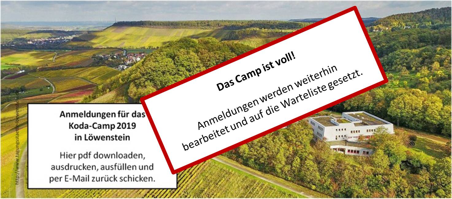 Anmeldung: Koda-Camp in Löwenstein (2019)